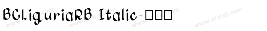 BCLiguriaRB Italic字体转换